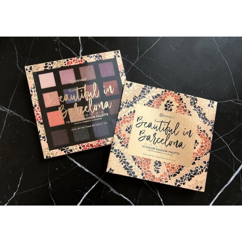 BH COSMETICS Beautiful In Barcelona 16 Color Shadow Palette NIB HTF